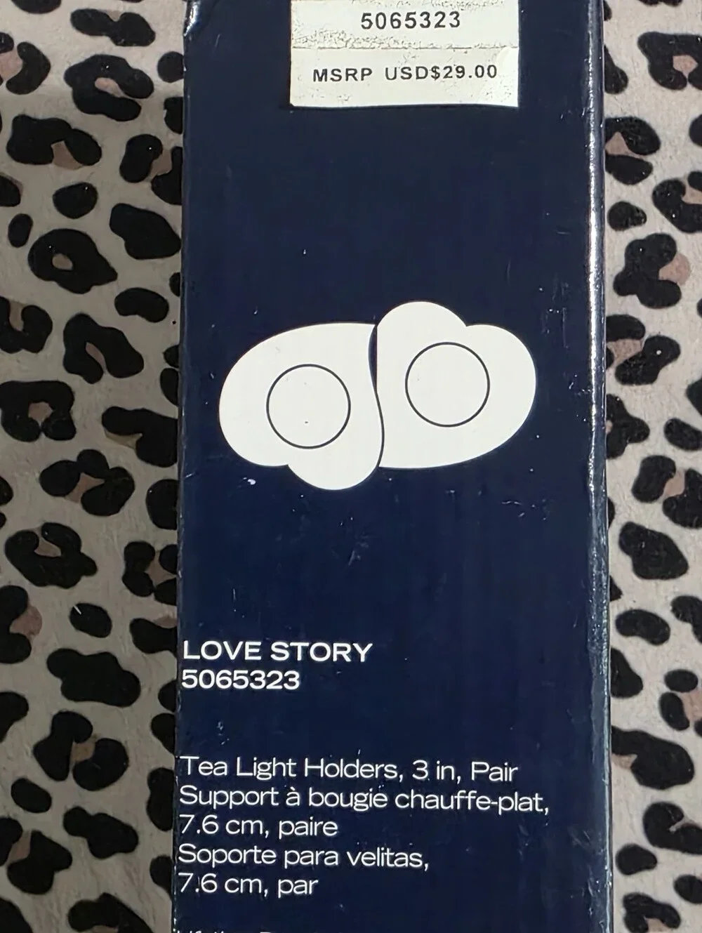 Love Story Tea Light Holders (Pair) Hearts